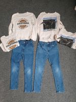 Paket Jeans Langarmshirts Zwillinge H&M Name It Größe 122 Brandenburg - Nuthetal Vorschau