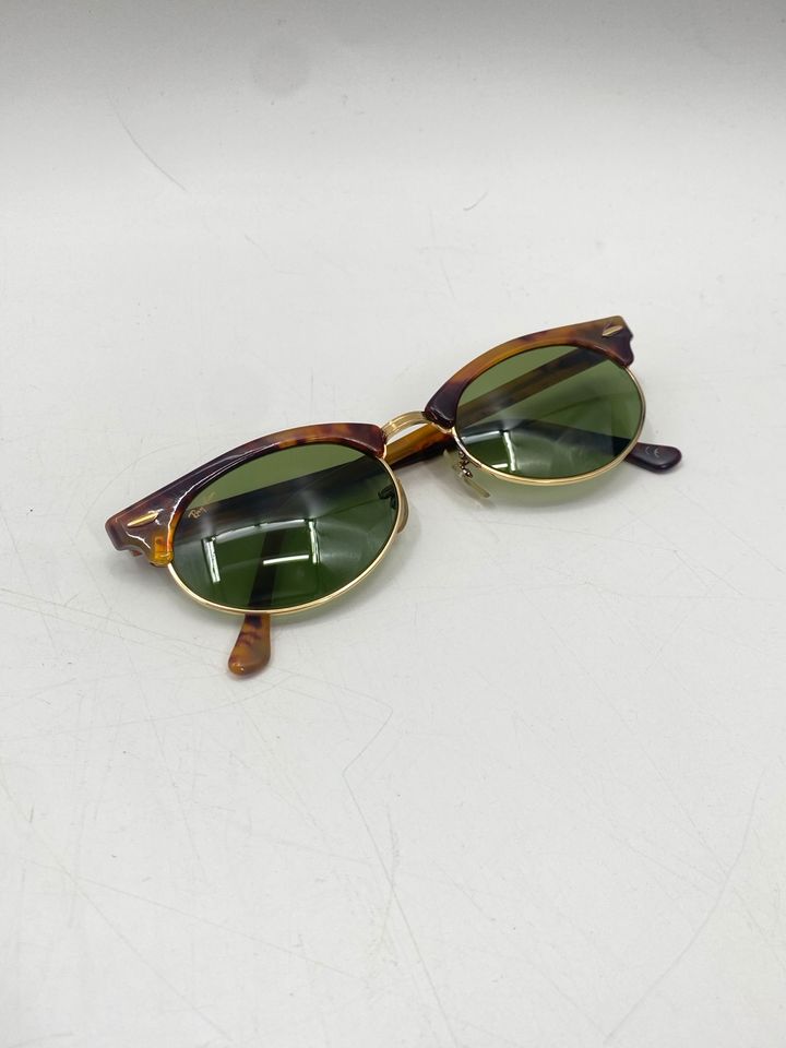 * RAY BAN CLUBMASTER OVAL W1265 SONNENBRILLE 80ER TORTOISE GOLD in Berlin