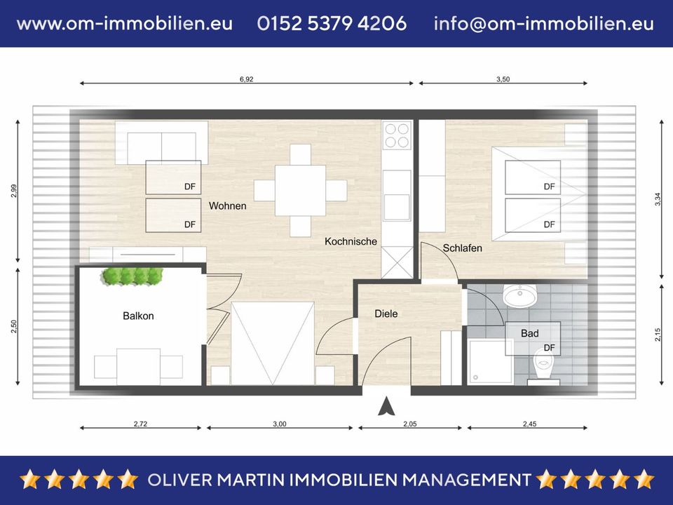 Möblierte Zweizimmerwohnung mit Terrasse! Meine Wohnung = Mein Makler! in Altenau