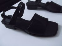 Echt Leder Sandalen schwarz offene Schuhe Marke Vero Cuoio Berlin - Lichtenberg Vorschau