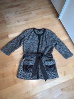 ESCADA Mantel Jacke Gr 42 Wolle Leder Hessen - Reiskirchen Vorschau