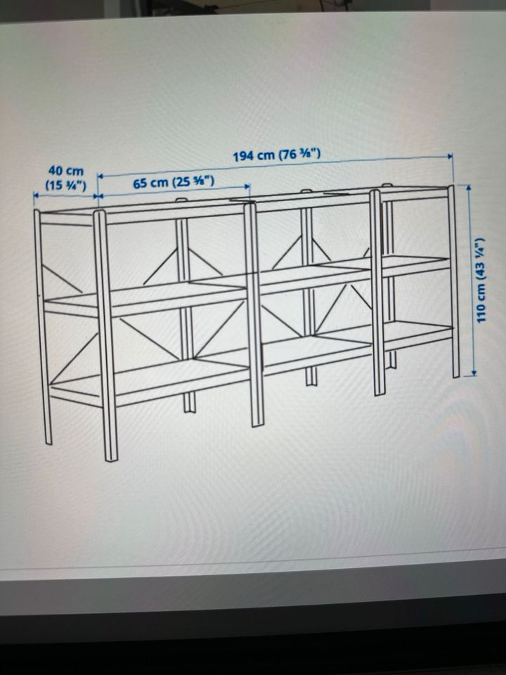 Ikea Bror Regal schwarz in Zirndorf