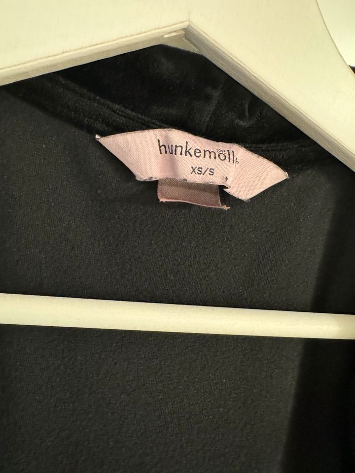 Hunkemöller Bademantel schwarz Samt Gr. XS in Albstadt