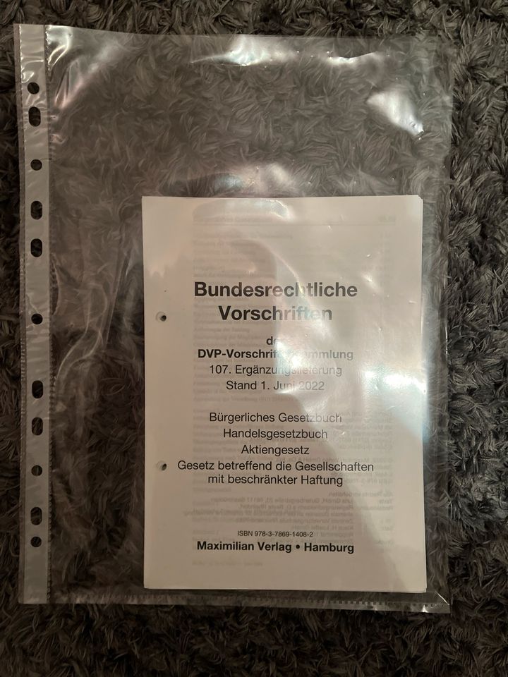 DVP Bundesrechtliche Vorschriften (dünn) - BGB, HGB, AG, GmbH in Bad Münder am Deister