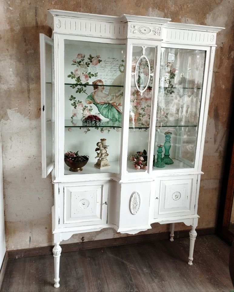 ⚜️ACHTUNG! Möbelladen Shabby Chic Vintage Schrank Vitrine Kommode in Essen