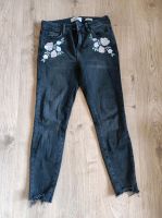 Jeans, grau/schwarz, Skinny, Petite, Gr. 38 Bayern - Teunz Vorschau