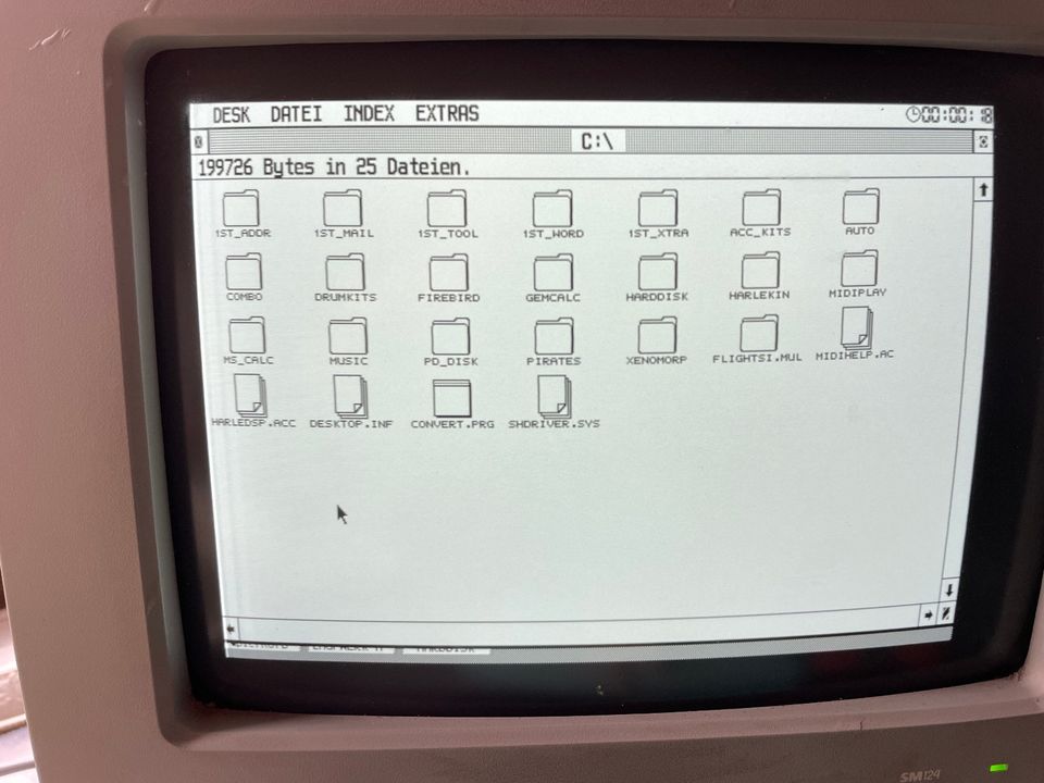 Atari 520ST, Megafile, Bildschirm, USB, Joystick, Software,Bücher in Riedstadt