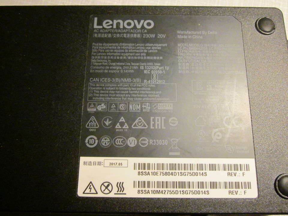 Netzteil- Ladegerät 230W, 20V, 11,5A für Lenovo in Ostfildern