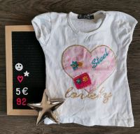 Shirt, T-shirt, Top, Mädchen, Glitzer, Herz, 92 Sachsen - Coswig Vorschau