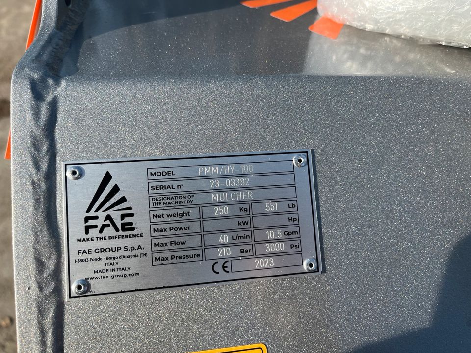 FAE PMM/HY-100 Mulchkopf Schlegelmulcher in Heiligenstadt