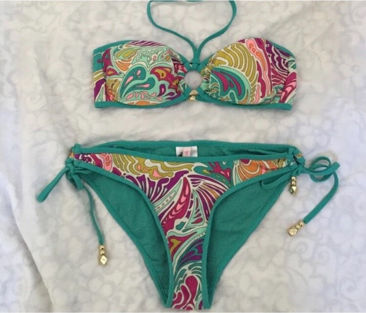 Matthew Williamson for H&M Neu Bandeau Paisley Bikini XS S in Schwelm