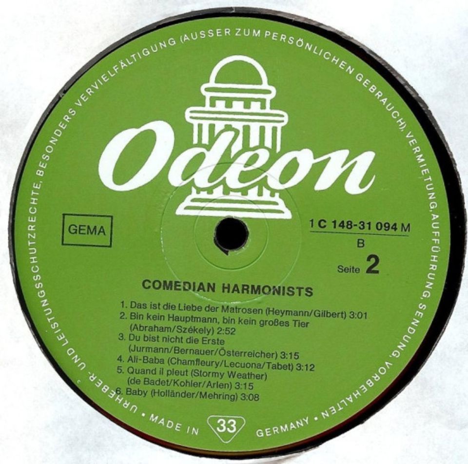 Doppelalbum Comedian Harmonists Vinyl in Seinsheim