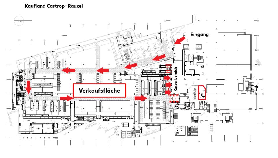 Provisionsfrei - 42 m² Fläche im Kaufland Castrop-Rauxel zu vermieten. in Castrop-Rauxel
