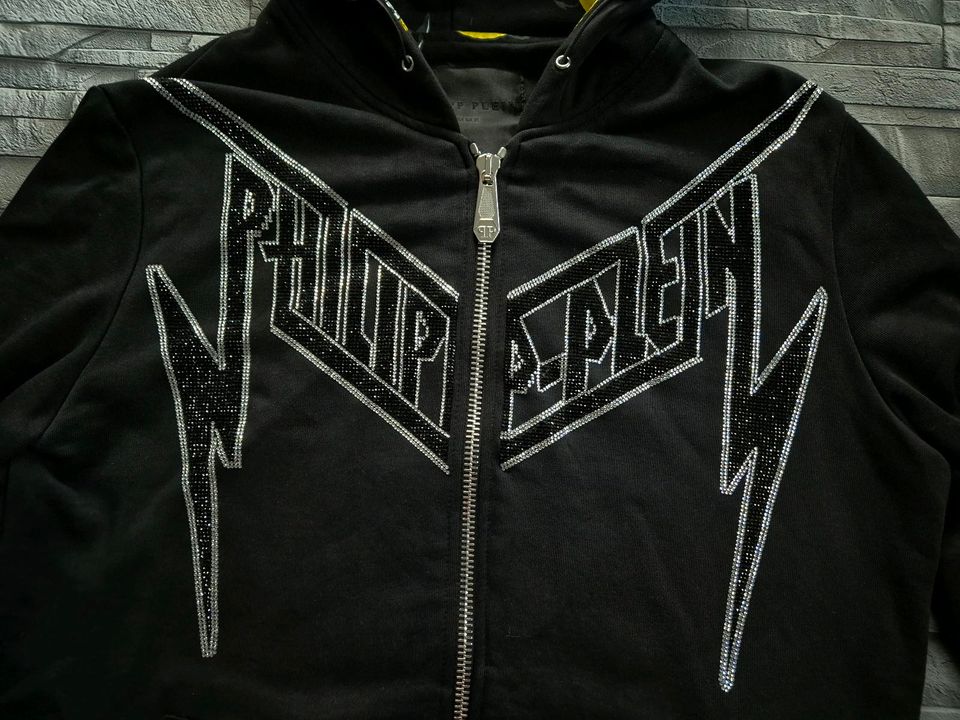 PHILIPP PLEIN HOODIE SWEATJACKET EVIL SMILE / L / NEU / in Ober-Mörlen