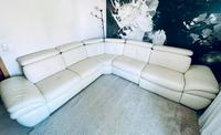 Ledersofa im Weiß Hessen - Raunheim Vorschau