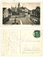 alte Ansichtskarte Meerane, Bismarckplatz, von 1928, + Versand 1€ Thüringen - Gera Vorschau