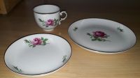 Gedeck Alt Fürstenberg Rote Rosen (Tasse, Untertasse, Teller) Hannover - Linden-Limmer Vorschau