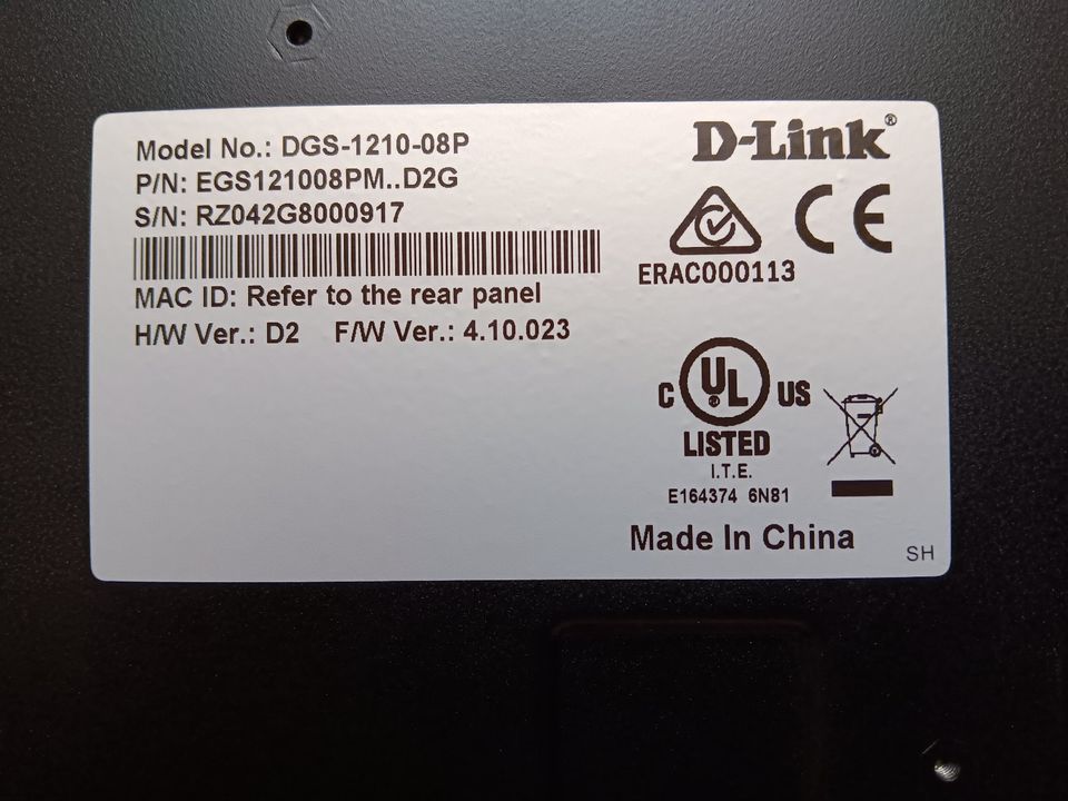 D-Link DGS-1210-08P/E Gigabit Smart Switch (8-Port, 2x SFP, 65W P in Flensburg