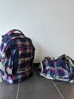 SCATCH Rucksack und passende Sporttasche lila kariert Rheinland-Pfalz - Niederelbert Vorschau