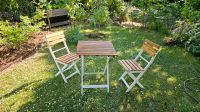 Gartentisch Tisch Stuhl Stühle für Garten Holz weiß Sachsen-Anhalt - Möser Vorschau
