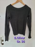Pullover S-Oliver Größe 36  dunkelgrau Pulli Shirt Oberteil Bayern - Ichenhausen Vorschau
