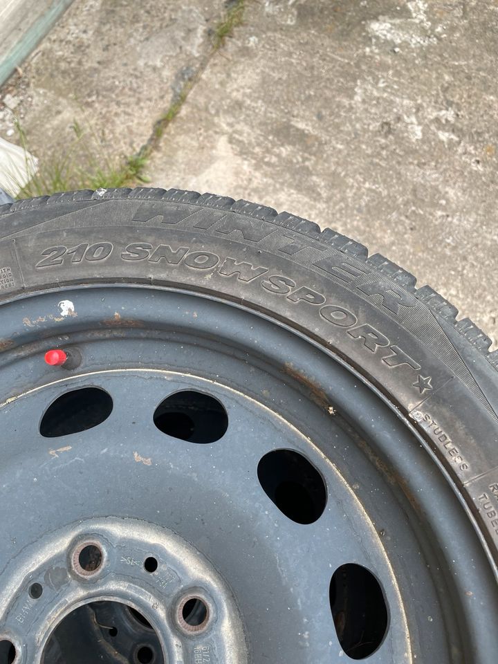 BMW Winterräder Winterreifen Stahlfelgen Pirelli 195/55 r 16 in Burg Stargard