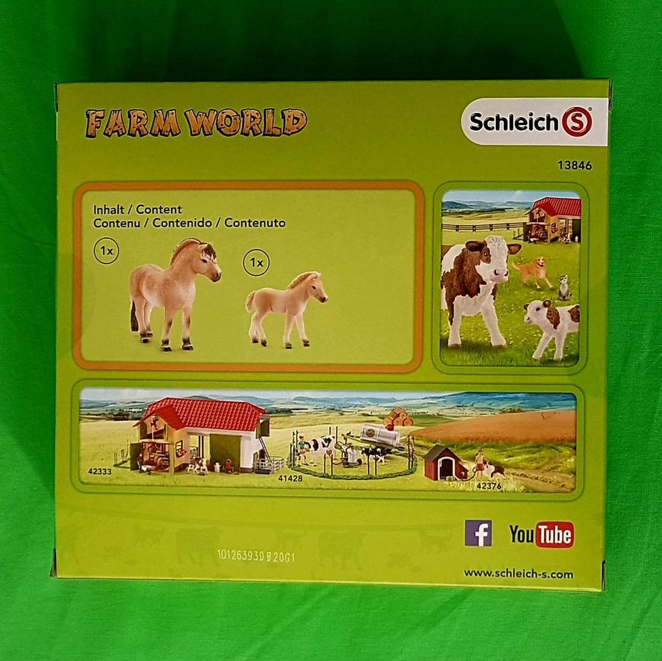 Schleich Set 13846 - Fjordpferd Hengs und Fjordpferd Fohlen - OVP in Düsseldorf