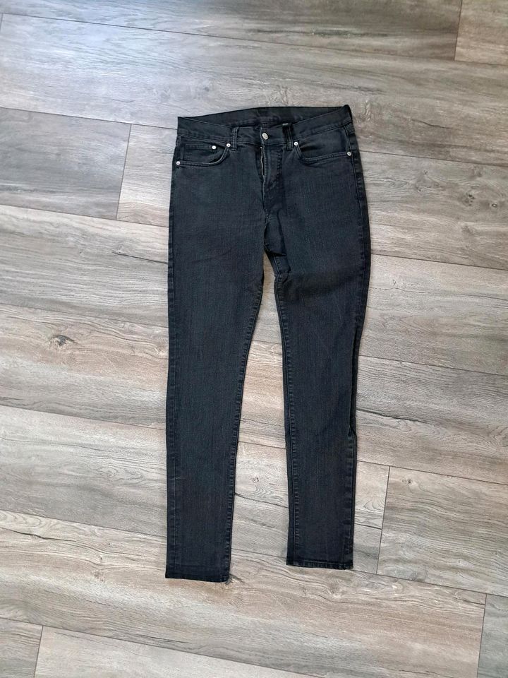 Skinny Jeans schwarz/grau W32 L34 in Lingen (Ems)