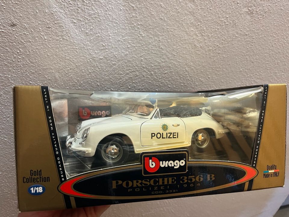 Modellauto Porsche 356B 1:18 Polizei in Öhringen