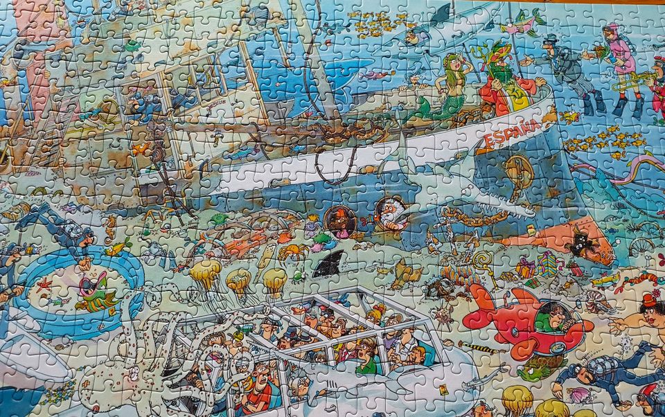 Van Haasteren Puzzle 1000 Teile Spaß unter Wasser wie neu in Bell