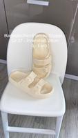 3x Badeschuhe/Badelatschen/Plateau Slipper beige/grün...Gr.37 Nordrhein-Westfalen - Düren Vorschau
