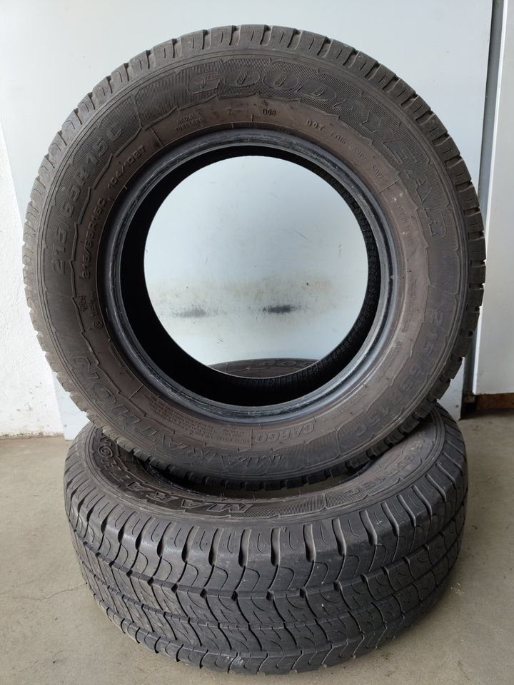 2 x Goodyear Cargo Marathon 215/65 R15C 104/102T SOMMER 8,2mm in Kall