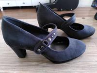 Riemchen Pumps grau Größe 38 Pesaro Absatz Schuhe Cosplay Niedersachsen - Grasberg Vorschau