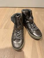 ASH Stiefeletten metallic Leder braun/ grau 40 Baden-Württemberg - Fellbach Vorschau