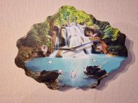 Uhr aus Schiefer Stein mit Wasserfall Bild (Funk Uhr) Hessen - Flieden Vorschau