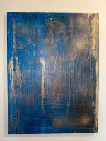 Acryl on Canvas / Bild /Kunst /Gemälde /Abstrakt / 60x80Gold&Blue Hessen - Groß-Gerau Vorschau
