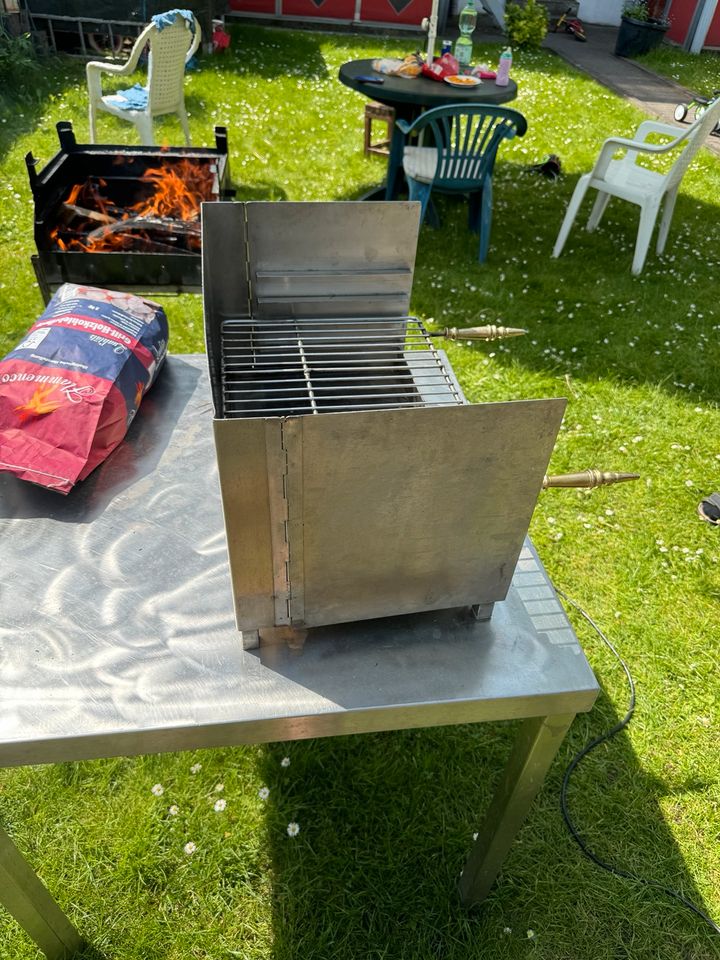 Grill VA Holzkohlegrill V2A Edelstahl Rostfrei in Gelsenkirchen