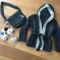 Handgestrickt Jacke Set Tasche Strickmantel grau Wolle Dortmund - Mitte Vorschau