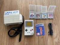 Game Boy ORIGINAL 1989 Grau, 4 Spiele, Case Bayern - Lenggries Vorschau