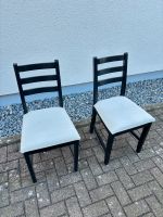 2 Stühle aus Holz Esstischstühle in schwarz mit Polsterung Baden-Württemberg - Remchingen Vorschau