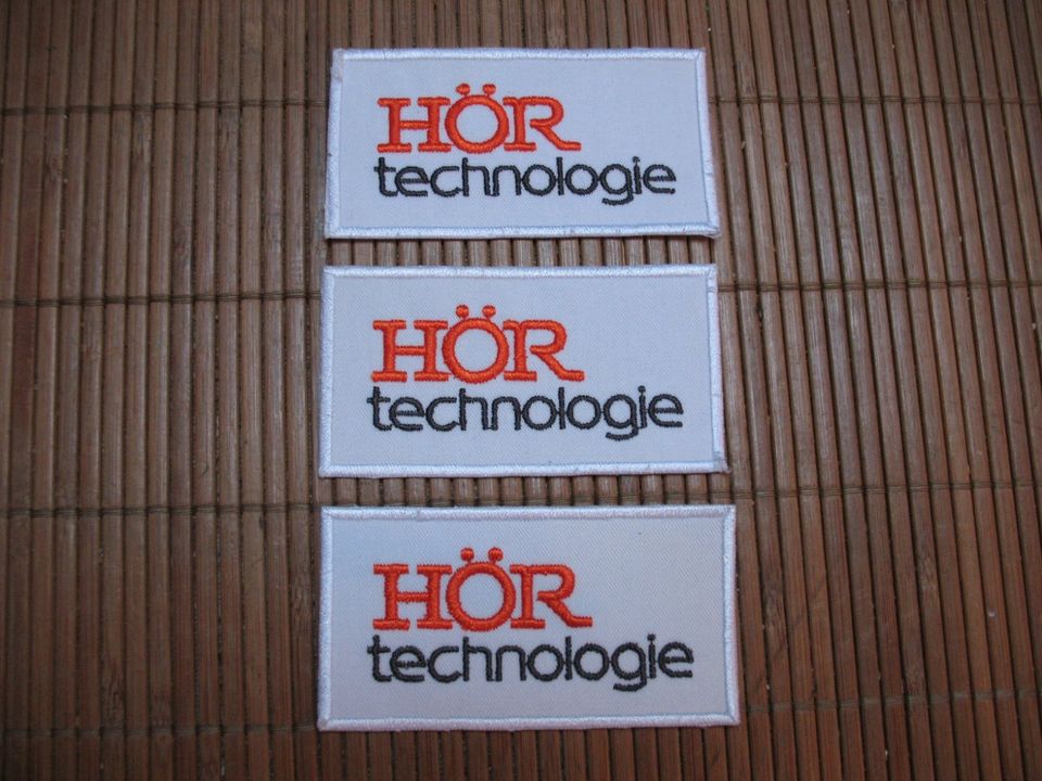 HÖR Technologie Aufnäher Patches, 2-teilig in Schankweiler