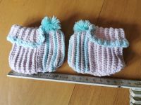 Neugeborenen Häkelschühchen Socken ca. 8cm rose/mint Nordrhein-Westfalen - Bad Laasphe Vorschau