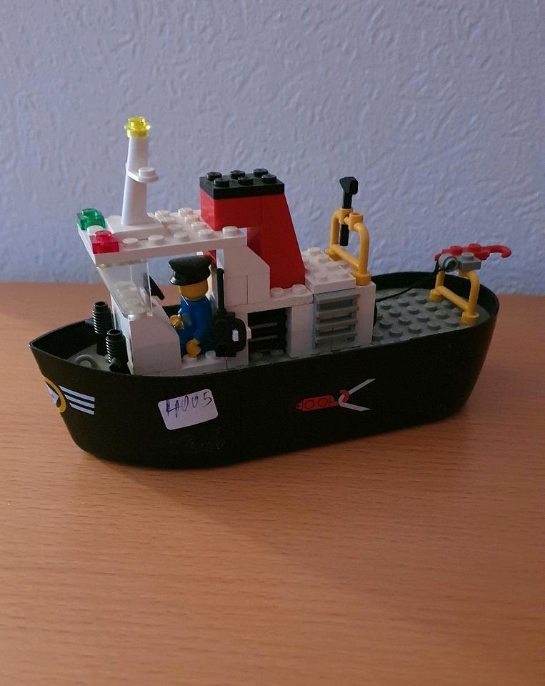 Lego Tug Boot 4005 mit Kielgewicht aus den 70er Jahren in Edewecht