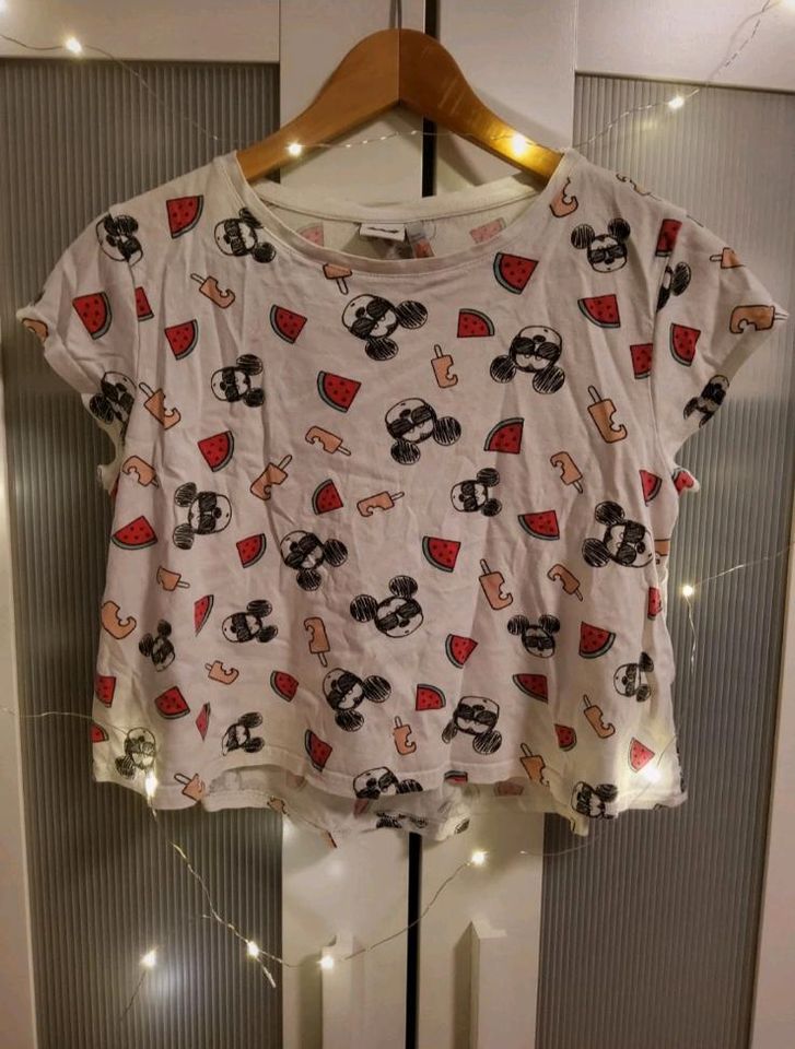 Disney Mickey Mouse Sommer Crop Top T-shirt in Köln