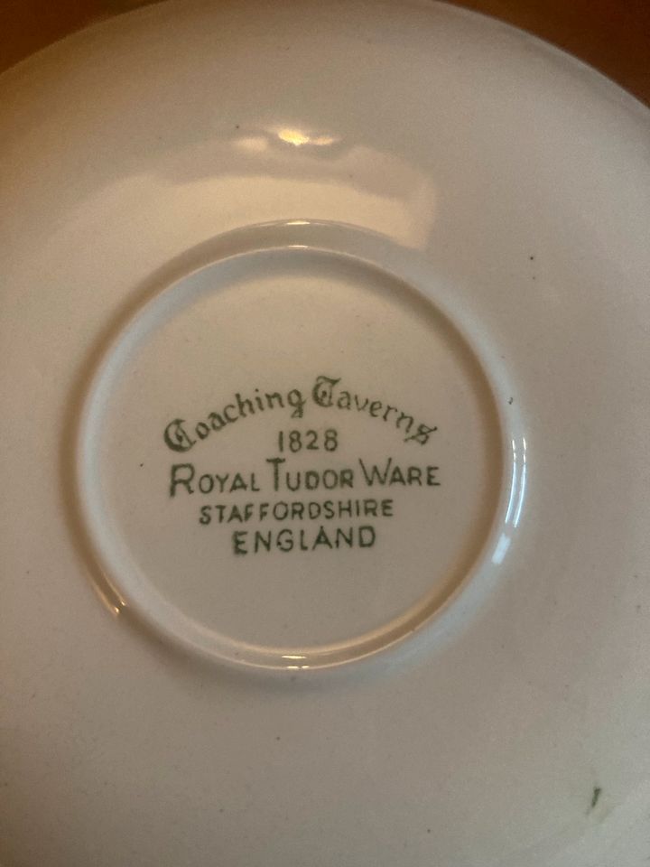 Kaffeeservice Coaching Taverns 1828, Royal Tudor Ware 41 teilig in Hattorf am Harz