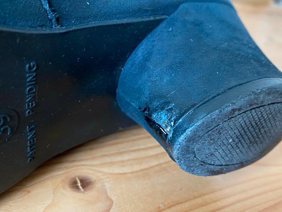 Bequeme Stiefeletten von Arche Latexsohle Leder blau 39 in Ebersberg