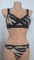 NEU H&M Bikini Set Bustier Träger ungefüttert Tiger BH 36 Slip 34 Thüringen - Schleusingen Vorschau