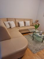 Couch aus Echtleder mit passendem Hocker Nordrhein-Westfalen - Remscheid Vorschau