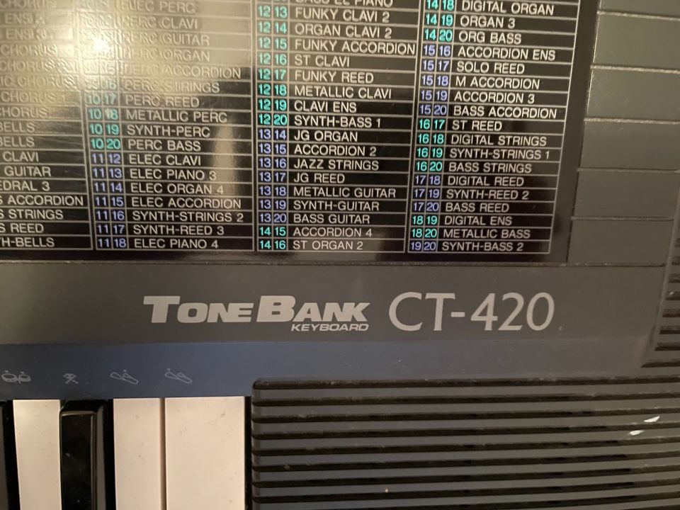Casio Keyboard ToneBank CT-420 mit Netzteil in Dettenhausen