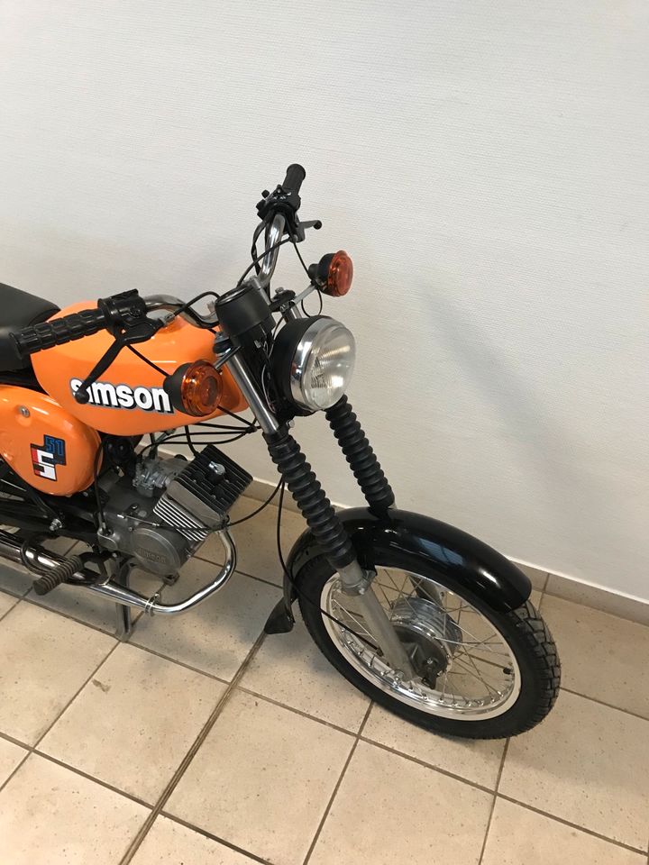 Simson S50 S51 12V Vape 4 Gang M500 Motor orange Neuaufbau 60km/h in Calbe (Saale)